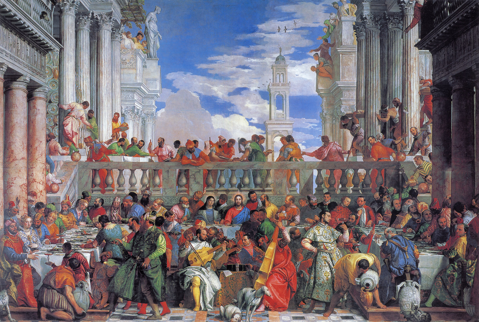 Paolo Veronese, The Wedding at Cana, 1563. Oil on canvas. Musée du Louvre, Paris.